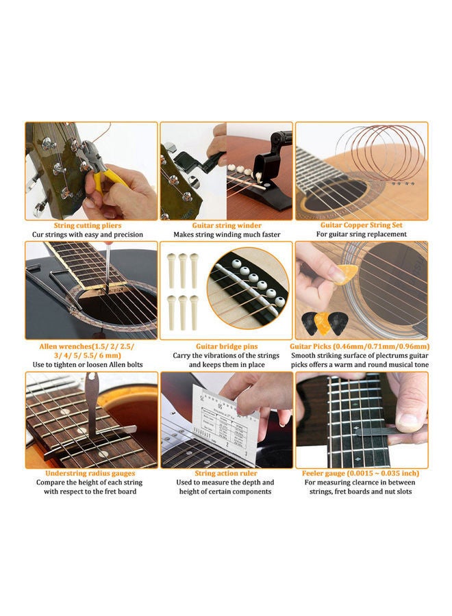 NIBEMINENT 48-Piece Guitar Repairing And Cleaning Tools - Image 3