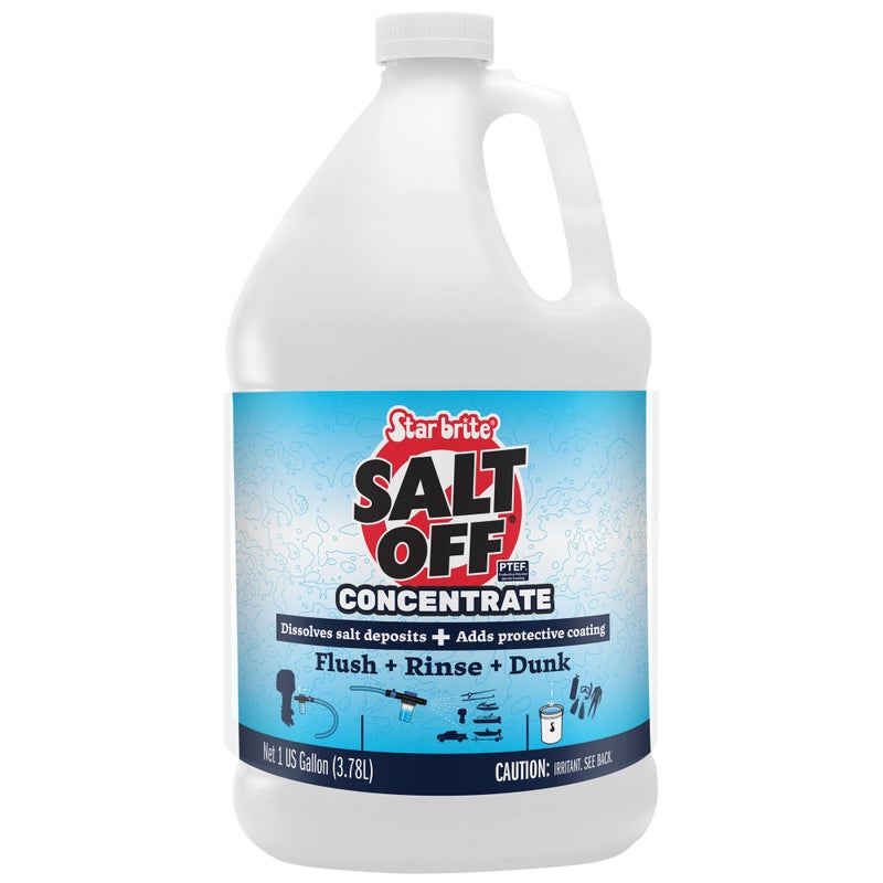 STAR BRITE Salt Off Concentrate - Ultimate Salt Remover Wash & Marine Engine Flush for Boats, Vehicles, Trailers, and More - 128 OZ Gallon (093900N) - Image 1