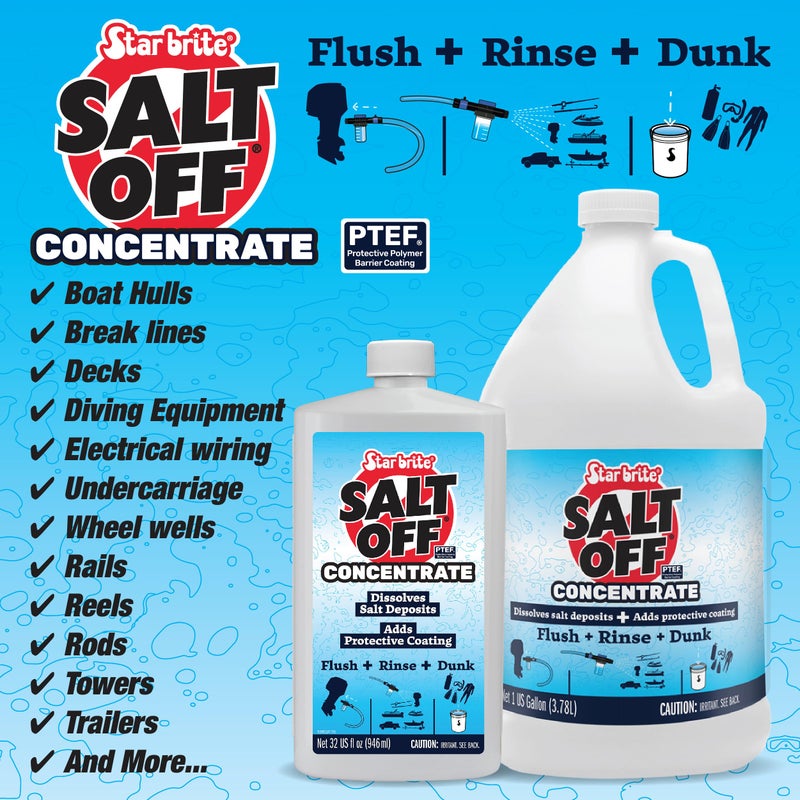 STAR BRITE Salt Off Concentrate - Ultimate Salt Remover Wash & Marine Engine Flush for Boats, Vehicles, Trailers, and More - 128 OZ Gallon (093900N) - Image 2