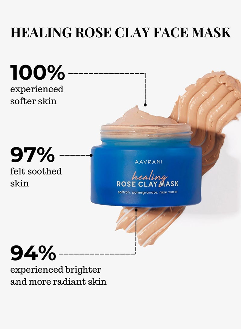 Aavrani Healing Rose Clay Face Mask  - Image 3