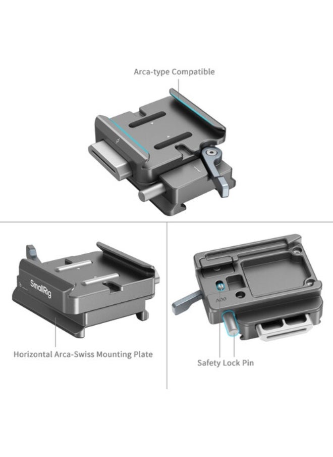 SMALLRIG SmallRig HawkLock H38 Arca-Swiss Quick Release Plate Set for DJI Stabilizers  - Image 4