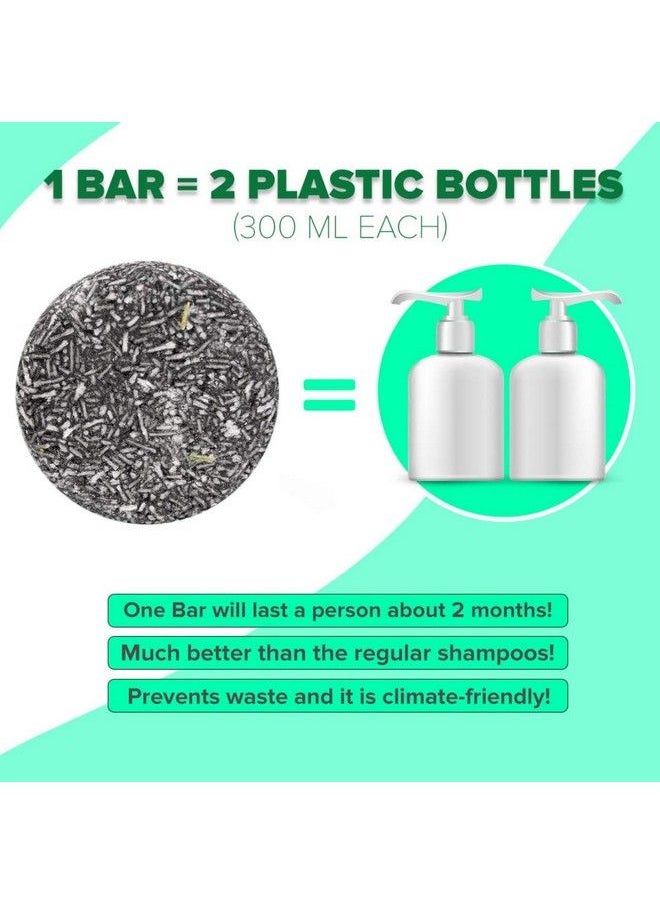 BAMBOEARTH - Solid Shampoo Bar And Conditioner Effect Hair Soap 100% Organic Shampoo Bars For Hair With All Natural Plant Based Essential Oils And Zero Waste Biodegradable Packaging (Bamboo Charcoal) - Image 1