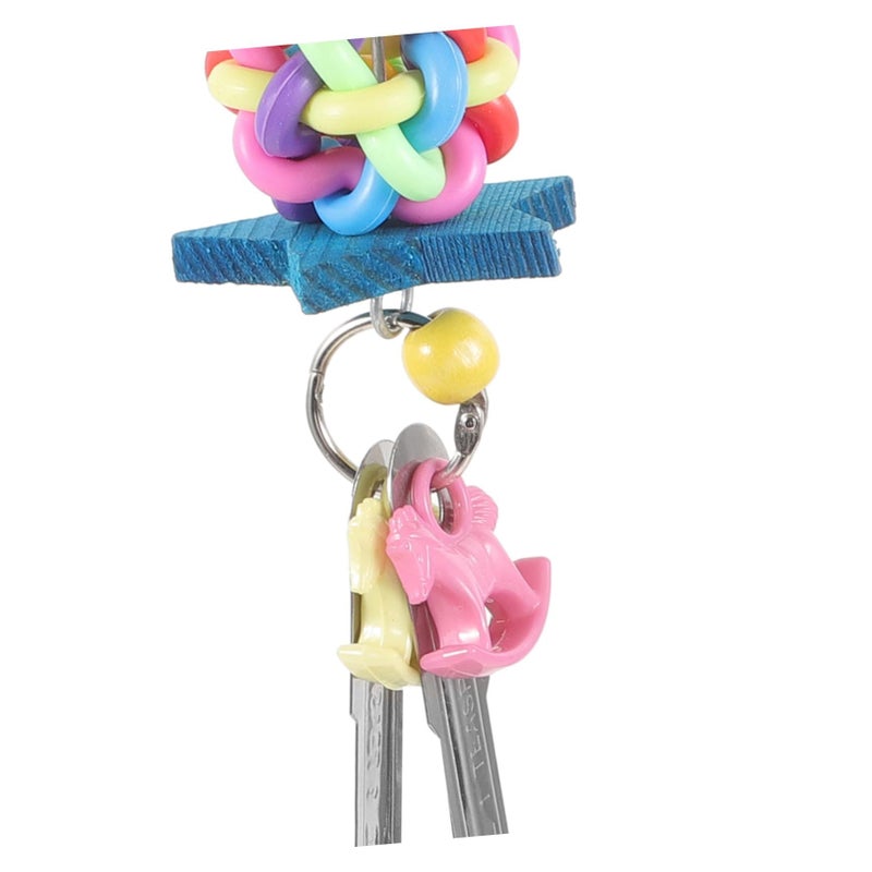 Parrot Chewing Natural Bird Toy With Spoon Pendant Fun Engagement Accessories - Image 4