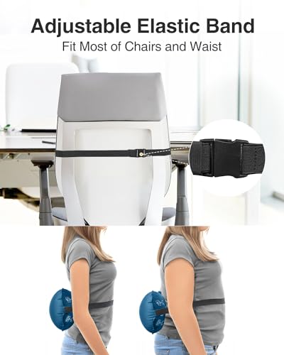 Luxtude Inflatable Lumbar Pillow for Airplane Travel, Lumbar Support Pillow for Office Chair/Car, Self-Inflating Travel Lumbar Pillow Back Support, Lower Back Pillow for Reducing Lumbar Pain - Image 5