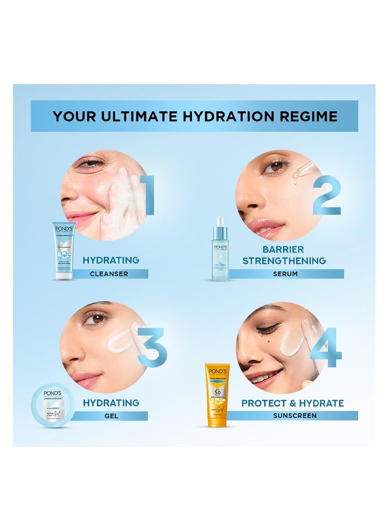 PONDS Pond's Super Light Gel Oil Free Moisturiser With Hyaluronic Acid + Vitamin E, 50ml - Image 4