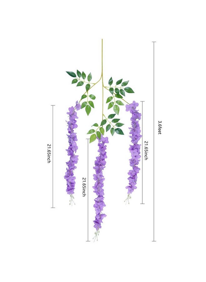 HOME BUY Artificial Wisteria Decoration Flowers Outdoor, Festivals, Christmas, Diwali, ganpati, Home,Party,Wedding,Baby Shower,for Garland Long Hanging Decor -Purple (Pack of 12) - pzsku/Z78E1782B55BB2CE1601FZ/45/_/1737721050/352fbbad-23b3-4dd2-be2b-cf8b72292e0d