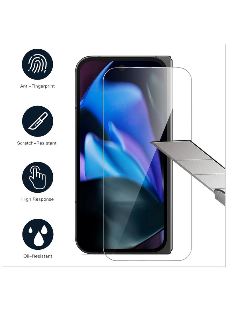 Screen Protector Compatible with Google Pixel 9 Pro Fold 2024, 【2+2 Pack】 Complete Camera Lens Protector and HD Tempered Glass, Anti Scratch, No Bubbles - Image 3