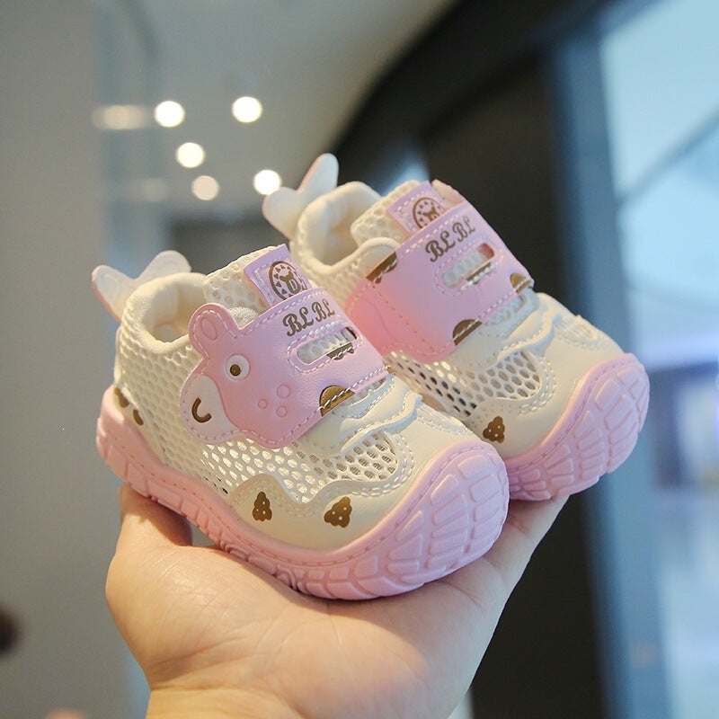 Mesh Sneakers Lightweight Flexible Sole Walking Shoes For Kids Indoor And Outdoor Activities - Image 4