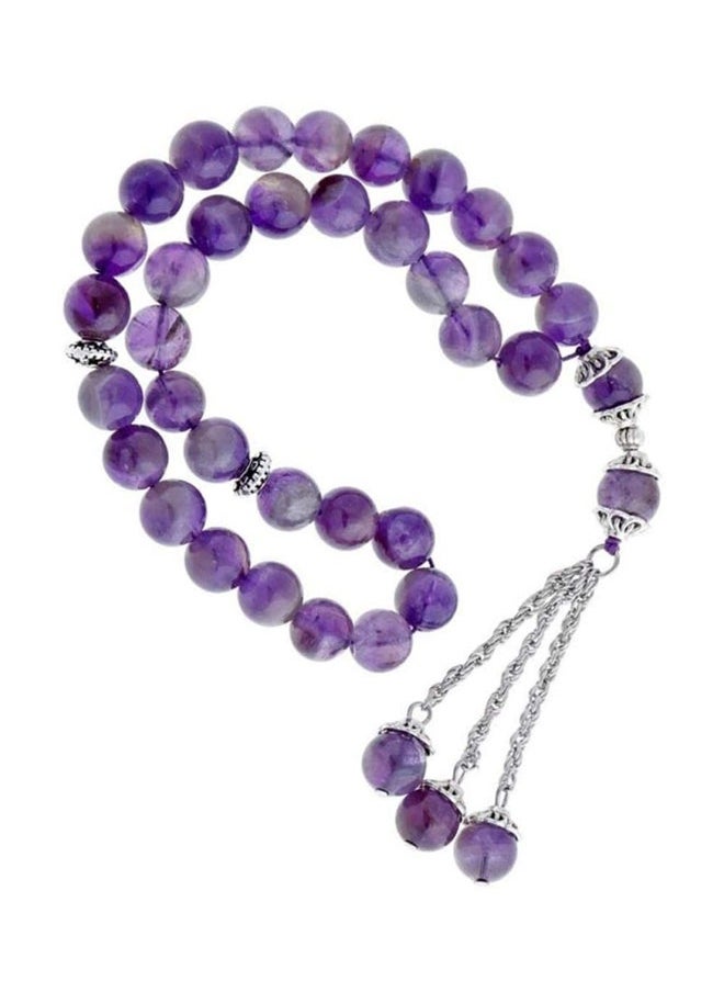 NIBEMINENT - Natural Amethyst Stone Beads Tasbih - Image 1
