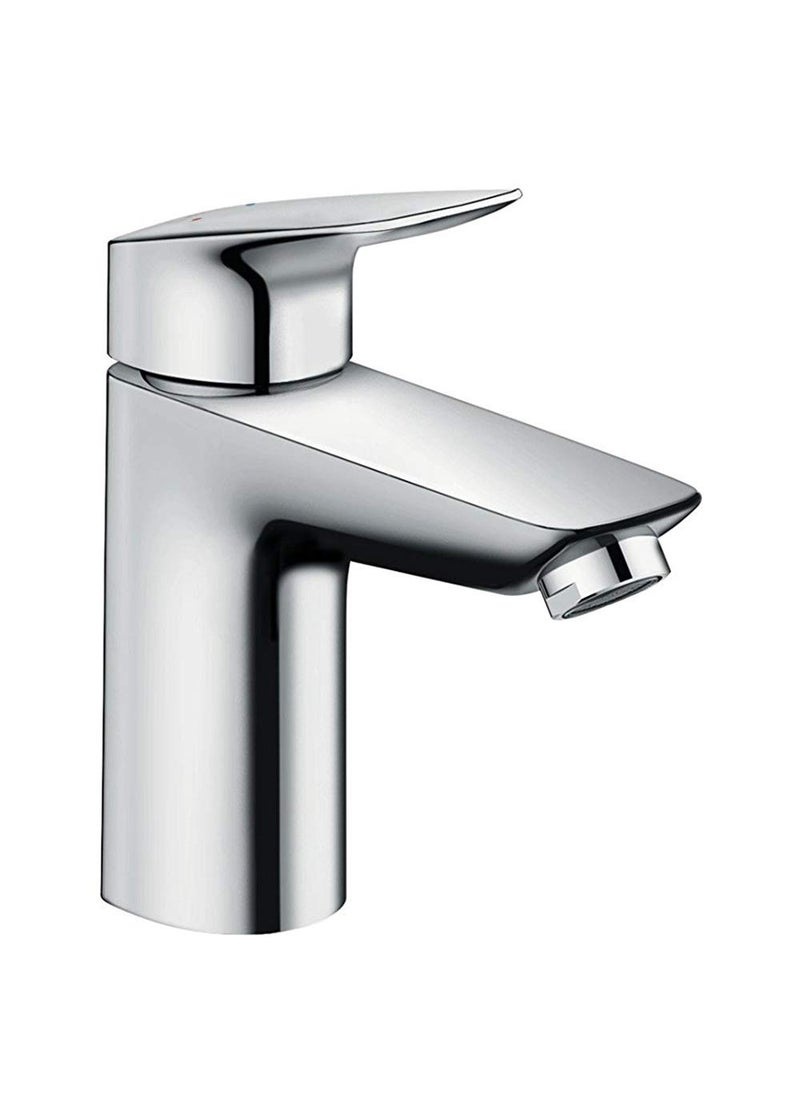 Hansgrohe hansgrohe Logis Basin Mixer Tap 100 Without Waste, Chrome, 71101000  - Image 1