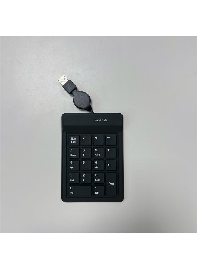 Generic 18 Key 18K Color USB Wired Retractable Line Numeric Keypad Mini ...