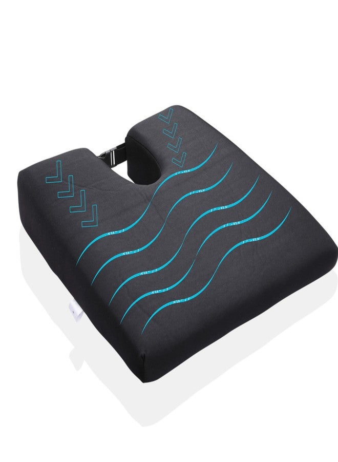 RENEWA Coccyx Seat Cushion for Chair Back Pain Soft PU Donut Pillow Wedge Sitting Donut Cushion Coccyx Seat Cushion for Tailbone, Sciatica, Lower Back Pain Relief - Image 2