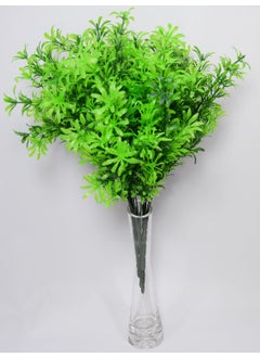 Fourwalls Fourwalls Artificial Plastic Bush Mini Bush 12 cm x 12 cm x 30 cm Green Set of 3 
