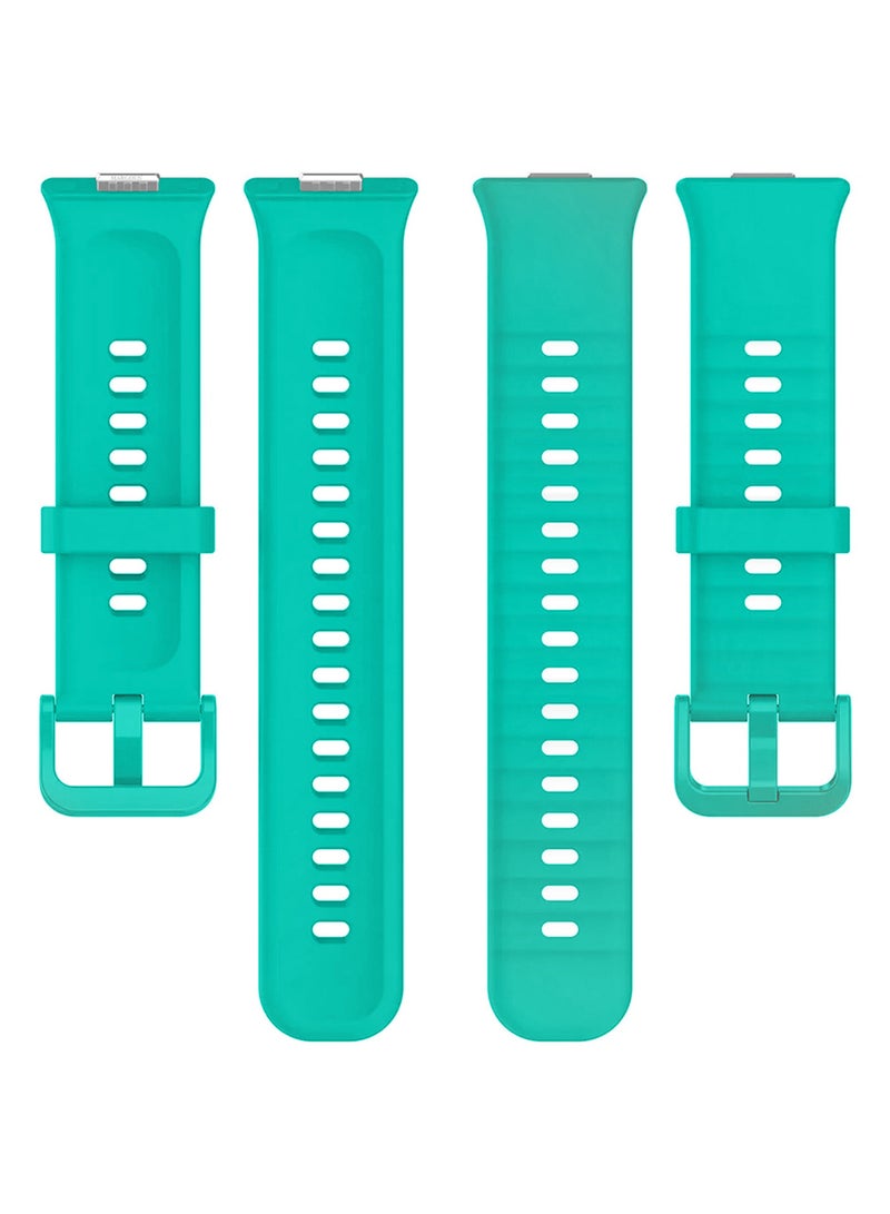 CATANES Wristband for Huawei Watch Fit 3/Fit 4/Fit 4 Pro Bands, Silicone Bracelet Quick Release Arm Band, Replacement Smartwatch Band Quick Release Sport Strap - Aqua  - Image 4