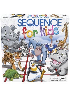SEQUENCE For Kids The 'No Reading Required' Strategy Game by Jax and Goliath, Multi Color, 11 inches (2-4 players)