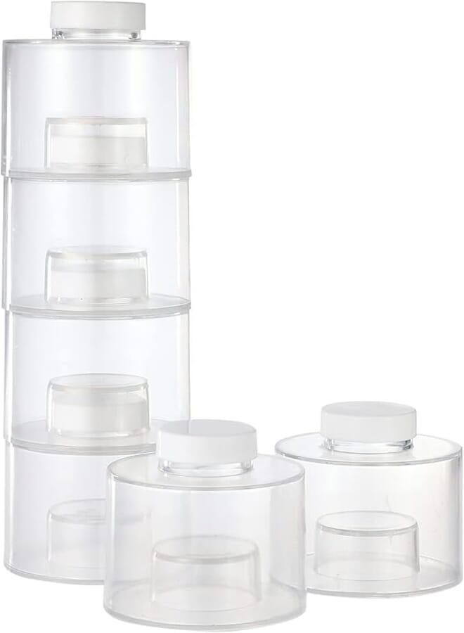 Spaceshoop Generic Vertical acrylic spice set, clear, 6 pieces