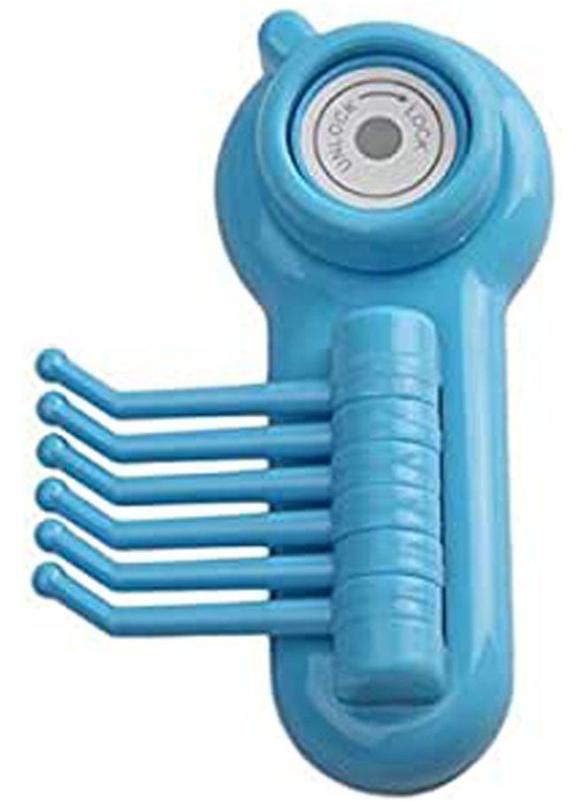 Strong Vacuum Sucker 6 Claw Hook Wall Decorative Hook Blue 