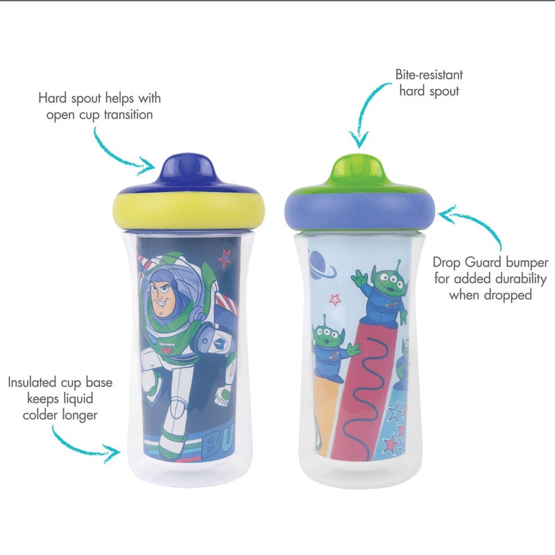 The First Years Disney/Pixar Toy Story Kids Insulated Sippy Cups - Dishwasher Safe Spill Proof Toddler Cups - Ages 12 Months and Up - 9 Ounces - 2 Count - Image 4
