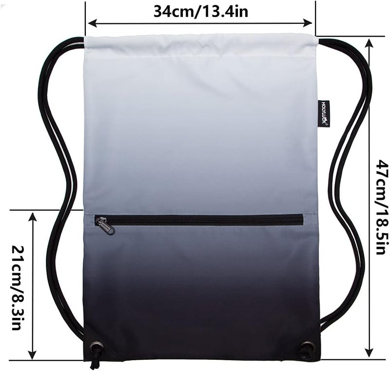 HOLYLUCK Drawstring Backpack Bag Sport Gym Sackpack - Image 2