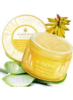 Aloderma Age-Defying 24K Gold Leaf Aloe Flower Essence Gel, Made within 12 Hours of Harvest - Luxurious Aloe Gel with Allantoin & Hyaluronic Acid for a Glowing, Shimmering, Youthful Complexion, 7oz