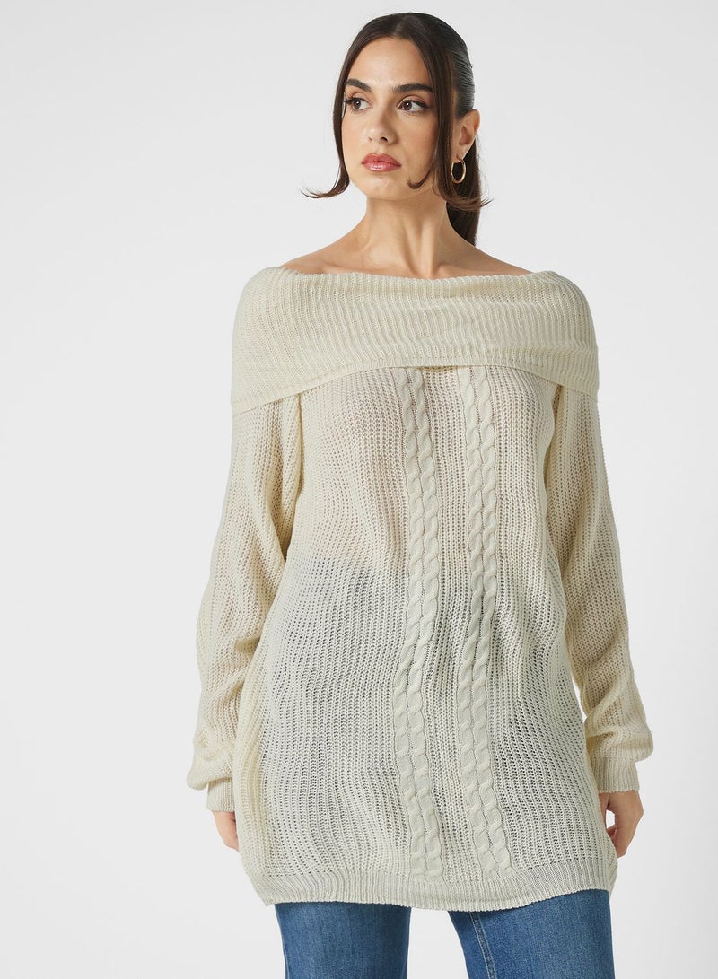 ELLA Off Shoulder Sweater  - Image 1