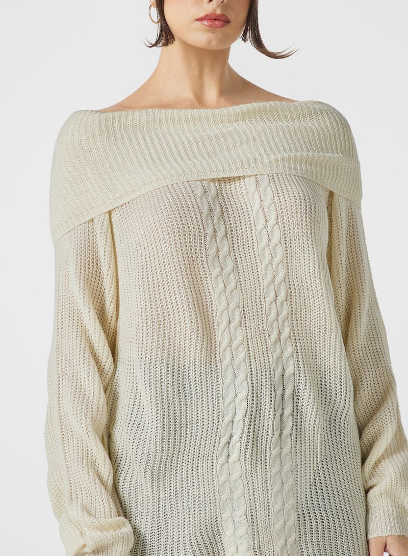 ELLA Off Shoulder Sweater  - Image 3