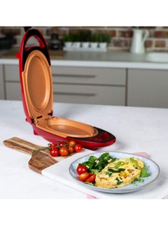 Red Copper Red Copper 5 Minute Chef Electric Frying Pan Smokeless Nonstick Pan Steak  - Image 3