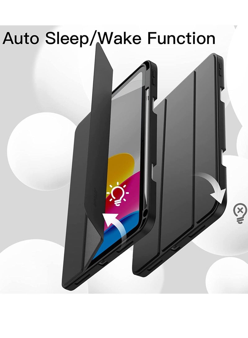 GENNEXT iPad 10th Generation 10.9 inch 2022 Case Flip Cover with Magnetic Closure Auto Wake/Sleep function having Pencil holder Slot - Image 5