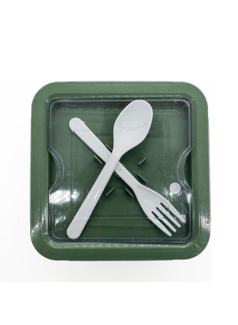 AKDC Micron Lunch Box 1000 ML Green Color - 20X49X29 Cm - Image 3