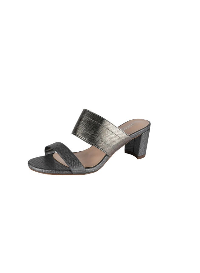 Michelle Morgan Ladies Mid Heel 214RC19N Pewter - Image 3