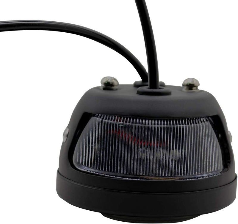 FATECIM 2Pcs Vintage Duolamp LED Tail Light with Turn Signals and License Plate Lamp - Black - Image 4
