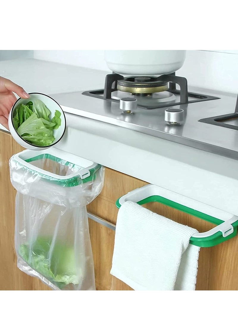 KASTWAVE Hanging Bag Holder, Portable Garbage Bags Rack,Bags Storage Rack Portable Practical Bin for Cabinet Reusable Hanging Bag Stand for Storage of Kitchen Waste,3pcs  - Image 1