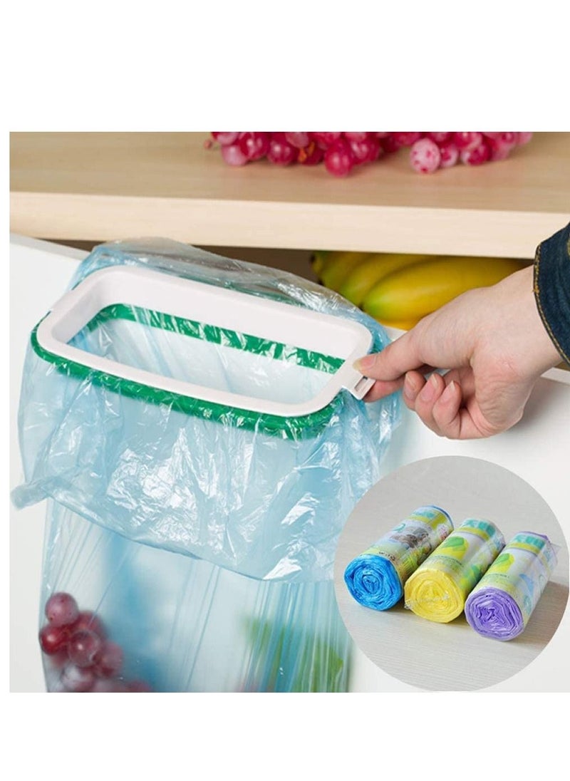 KASTWAVE Hanging Bag Holder, Portable Garbage Bags Rack,Bags Storage Rack Portable Practical Bin for Cabinet Reusable Hanging Bag Stand for Storage of Kitchen Waste,3pcs  - Image 3