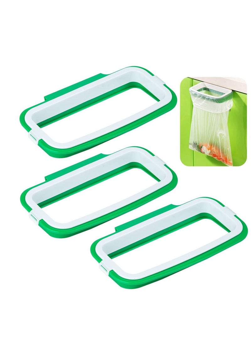 KASTWAVE Hanging Bag Holder, Portable Garbage Bags Rack,Bags Storage Rack Portable Practical Bin for Cabinet Reusable Hanging Bag Stand for Storage of Kitchen Waste,3pcs  - Image 2