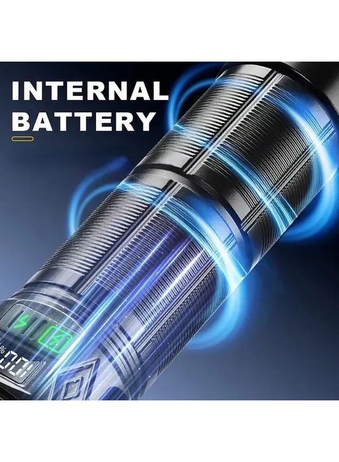 Db Black Outdoor Portable Adjustable Long Range Ultra Bright LED Flashlight Spotlight - Image 5