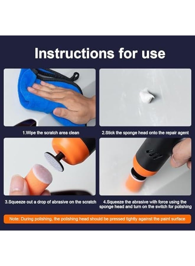 Mini Polishing Machine for Cars - Cordless 2-Speed Polisher with 2000mAh Battery, Scratch Repair & Car Care, Portable Tool for Automotive Detailing, Ideal for Home & Garage Use - Image 5