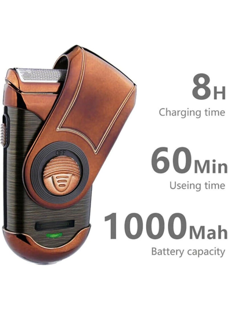 ماكينة حلاقة كهربائية للرجال، ماكينة حلاقة شعر، ماكينة حلاقة لاسلكية قابلة لإعادة الشحن، ماكينة حلاقة دقيقة، تصميم مضغوط، ماكينة حلاقة لحية، تصميم مريح وناعم الملمس - Image 2