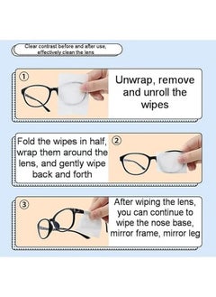 rocooart 100 Pieces Lens Wipes, Wipes for Glasses, Camera Lenses, Mobile Phones, Laptop, Individually Wrapped Disposable in Bags  - Image 3