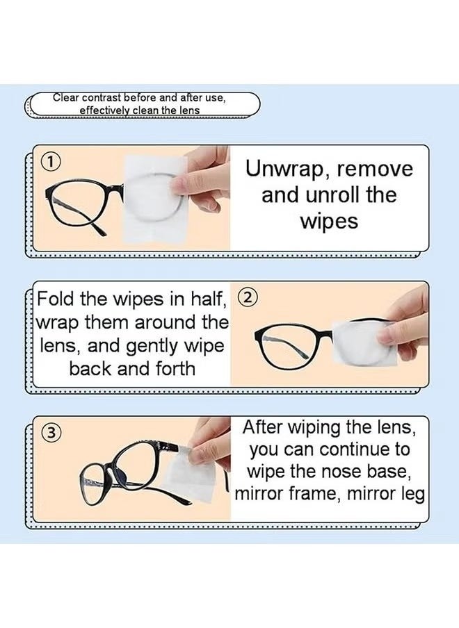 rocooart 100 Pieces Lens Wipes, Wipes for Glasses, Camera Lenses, Mobile Phones, Laptop, Individually Wrapped Disposable in Bags  - Image 3