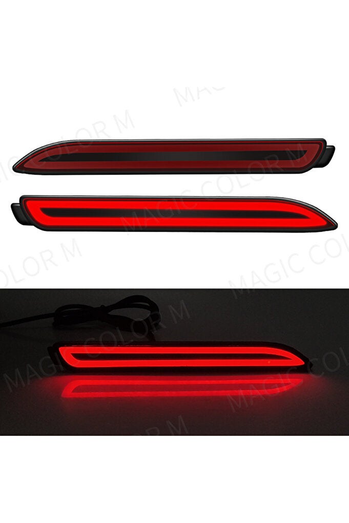 ريحني سطح أحمر لطقم إضاءة خلفية تويوتا RAV4 كامري، عاكس، مصباح ضباب، مصباح فرامل مصد، أحمر لسيارة لكزس IS-F - Image 3