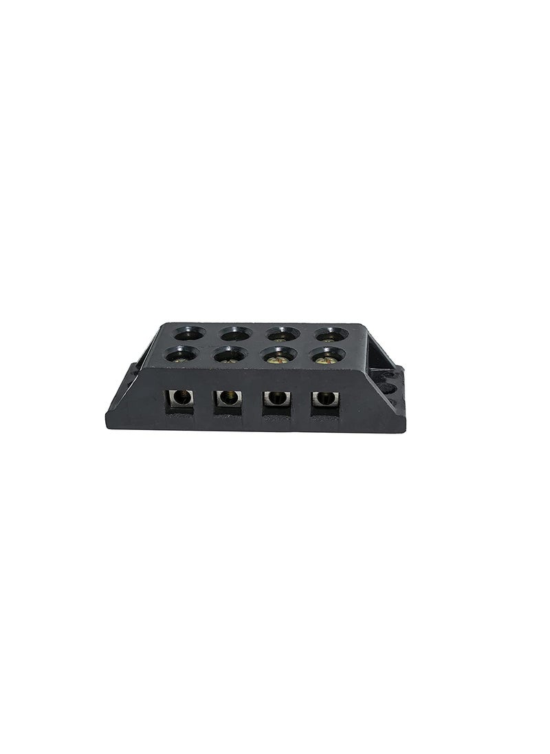 RASHRI ; One For All RASHRI One For All 60A 4 Way Bakelite Connector Strip Black Screw Terminal Connection Block  - Image 2