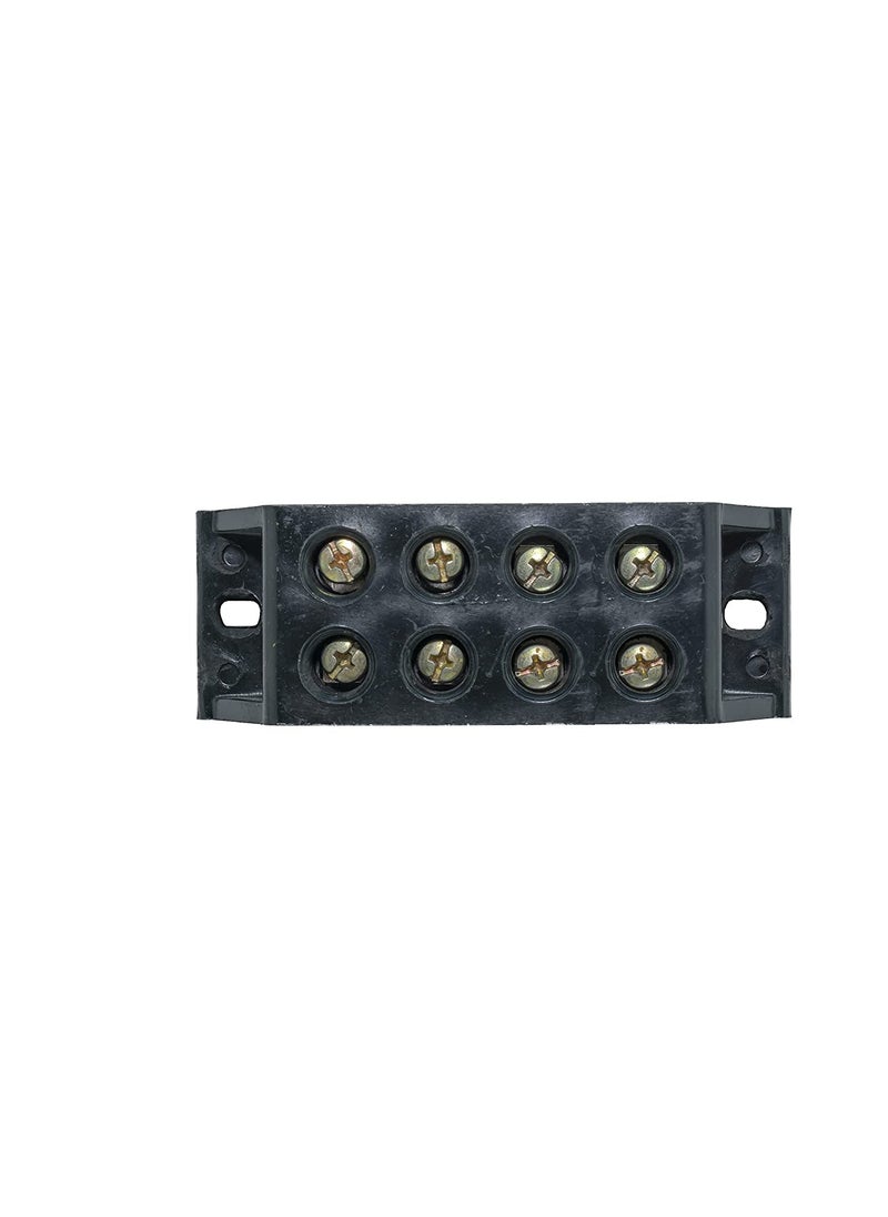 RASHRI ; One For All RASHRI One For All 60A 4 Way Bakelite Connector Strip Black Screw Terminal Connection Block  - Image 1