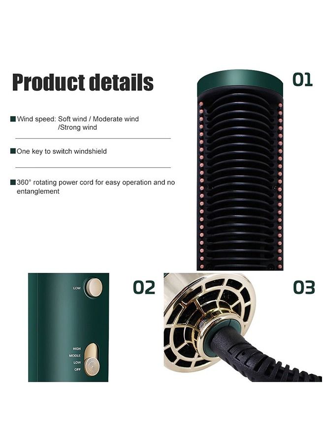 ياميم ٣ مستويات حرارة كهربائية محمولة لفرد الشعر ومشط مجفف - Image 2