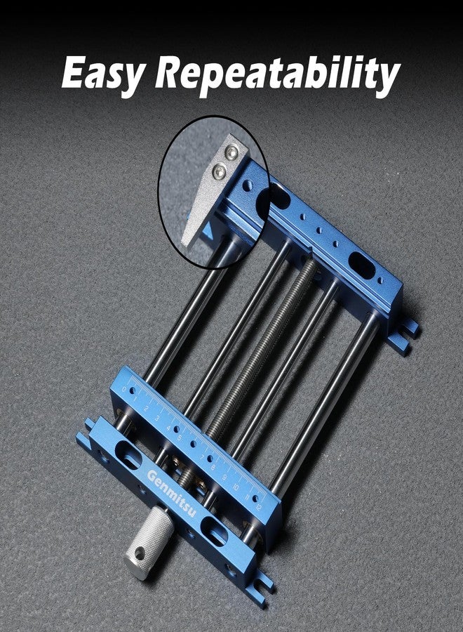 Genmitsu Upgrade Aluminum Bench Vise Clamp, High-Precision CNC Router Clamp for Unique Shaped Woodworking & Metalworking Milling Project, Size 9.4" x 6.6" x 1.6", Clamping Range 0-5.7" - Image 5