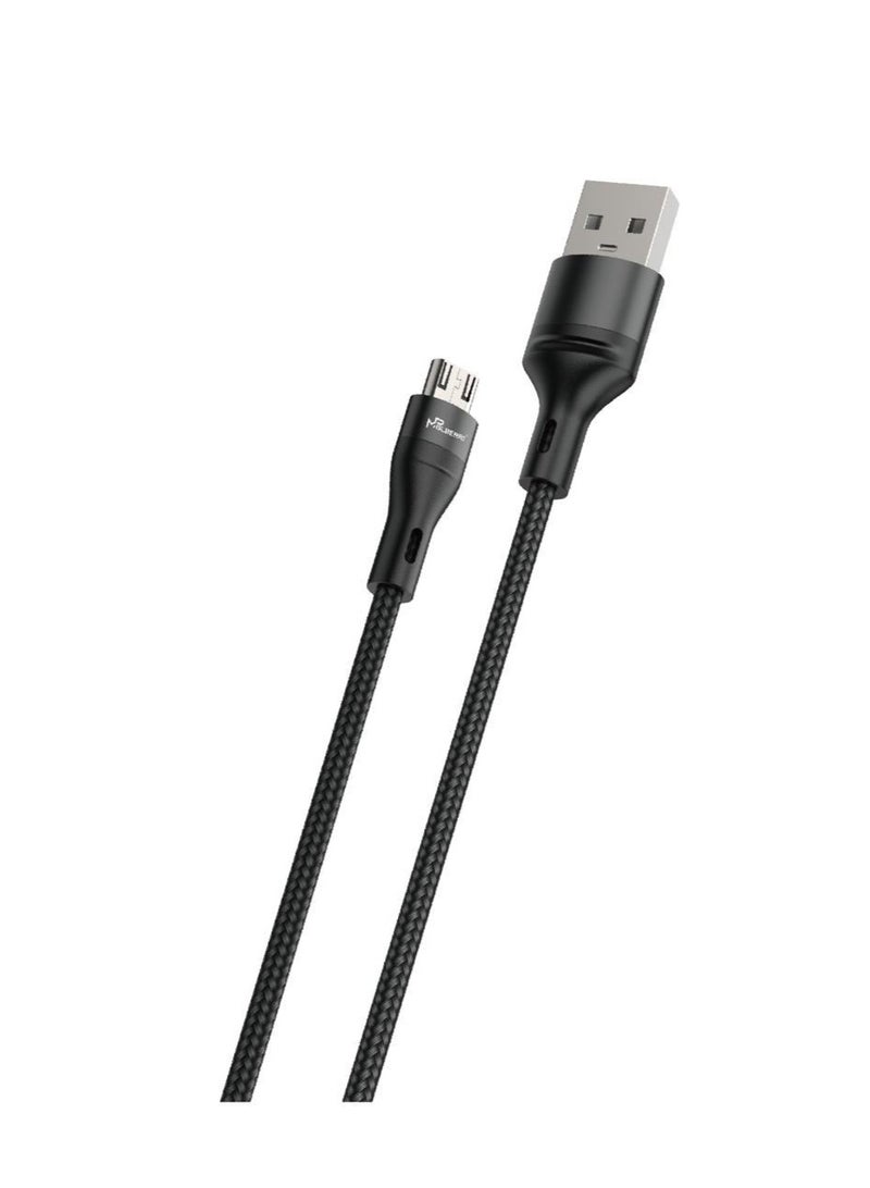 MPBLBERRI Micro USB Fast Charging Cable 2.4A 1M – Durable Braided Micro USB Charging & Data Sync Cable for Android Phones, Power Banks & USB Devices