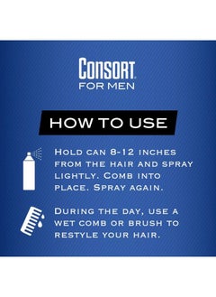 Consort Extra Hold Hair Spray Aerosol For Men 8.30 Ounce  - Image 5