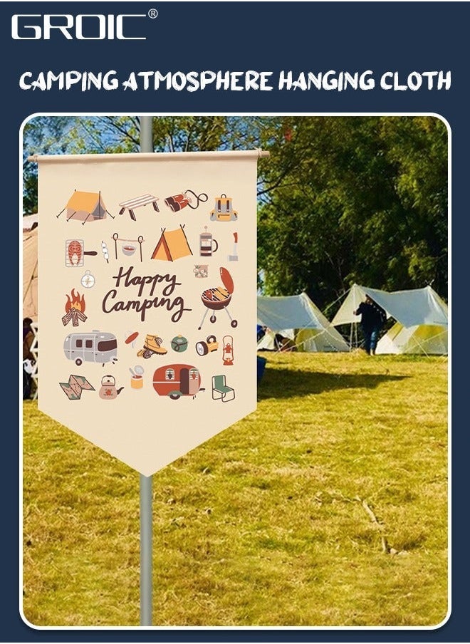 GROIC Camping Flag 30*45 cm, RV Campsite Campfire Camper Yard Outdoor Decoration, Garden Flag, Hanging Decoration  - Image 3