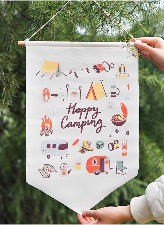 GROIC Camping Flag 30*45 cm, RV Campsite Campfire Camper Yard Outdoor Decoration, Garden Flag, Hanging Decoration  - Image 4