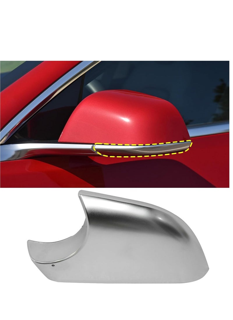 SYOSI - Compatible With Tesla Model 3 Mirror Lower Cover 2017 2022 Chrome Left Drive Side Rearview Mirror Base Cover Trim  Side Mirror Bottom Cover For Tesla Model 3 Wing Mirror Repair Left - Image 1