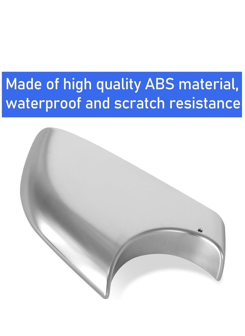 SYOSI - Compatible With Tesla Model 3 Mirror Lower Cover 2017 2022 Chrome Left Drive Side Rearview Mirror Base Cover Trim  Side Mirror Bottom Cover For Tesla Model 3 Wing Mirror Repair Left - Image 1
